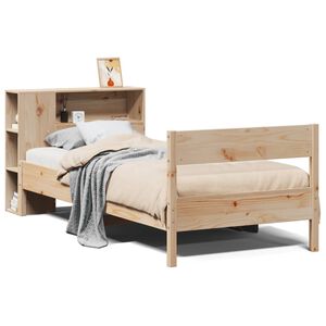 vidaXL S&auml;nky kirjahyllyll&auml; ilman patjaa 75x190 cm t&auml;ysi m&auml;nty