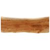 vidaXL P&ouml;yt&auml;levy 120x40x3,8 cm suorakaide t&auml;ysi akasiapuu el&auml;v&auml; reuna