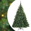 vidaXL Tekojoulukuusi 300 LED-valoilla Vihre&auml; 180 cm PE ja PVC