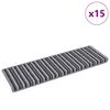 vidaXL Itseliimautuvat portaamatot 15 pcs Harmaa 65 x 21 x 4 cm