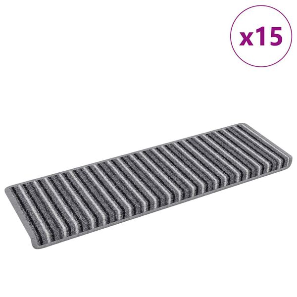 vidaXL Itseliimautuvat portaamatot 15 pcs Harmaa 65 x 21 x 4 cm