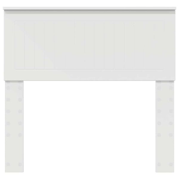vidaXL Päätylevy päätyllä Valkoinen 90 cm Tekninen puu