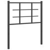 vidaXL Metallinen vaihtop&auml;&auml;ty musta 75 cm