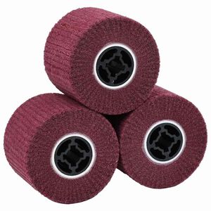 vidaXL Hiontarullat 3 kpl Punainen 12 x 12 x 10 cm Synteettinen kuitu