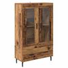 vidaXL Korkea kaappi Vanha Puu 69,5 x 31 x 115 cm Tekninen puu