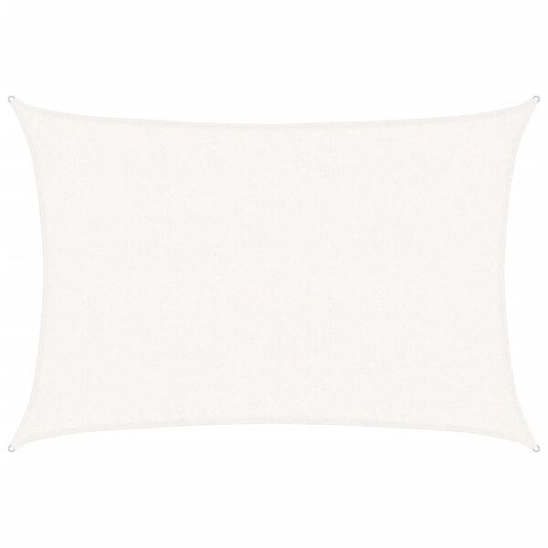 vidaXL Aurinkopurje 160 g/m&sup2; valkoinen 2,5x3,5 m HDPE