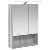 vidaXL Kylpyhuoneen Peilikaappi ovella Harmaa Sonoma 50 x 14,5 x 70 cm