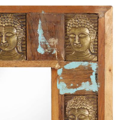 vidaXL Peili Buddhan kuvilla 110x50 cm kierrätetty täyspuu