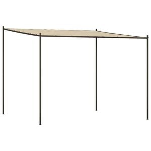 vidaXL Katos beige 3x3 m 180 g/m&sup2; kangas ja ter&auml;s