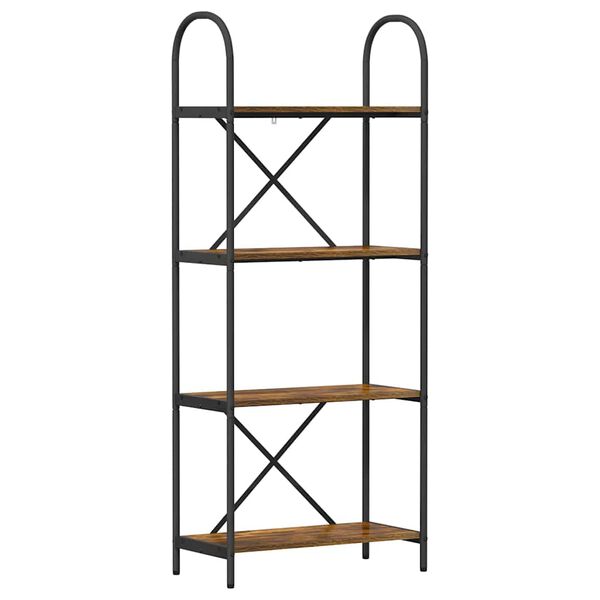 vidaXL Kirjahylly Savup&auml;hkin&auml; 60 x 30 x 146 cm Tekninen puu