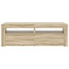 vidaXL TV-taso LED-valoilla Sonoma-tammi 120x35x40 cm