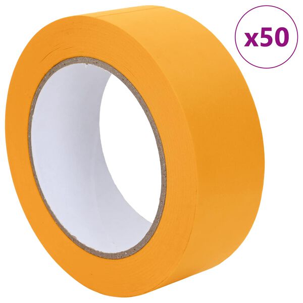 vidaXL Maalaustelat 50 pcs Keltainen 38mm x 50m Paperi