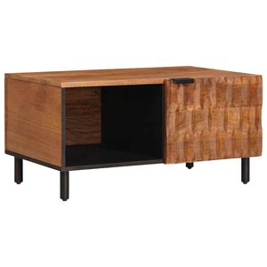 vidaXL Sohvap&ouml;yt&auml; Ruskea 80 x 50 x 40 cm Kiinte&auml; mango puu