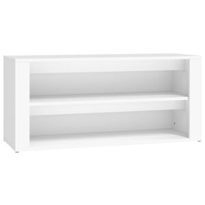 vidaXL Kenk&auml;teline valkoinen 100x35x45 cm tekninen puu