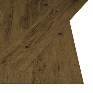 vidaXL Itsekiinnittyv&auml; lattialauta Luonnollinen ruskea 4,46 m&sup2; 32 kpl