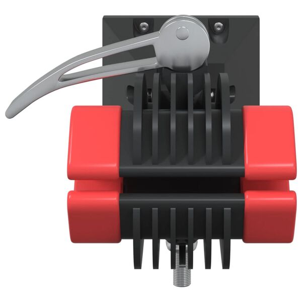 vidaXL py&ouml;r&auml;nkorjausteline sein&auml;asennettu kokoontaittuva punainen