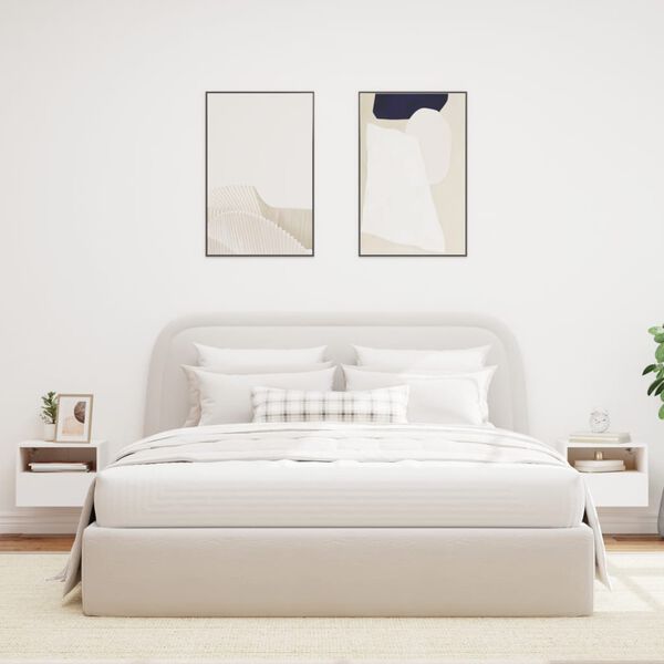 vidaXL TV-sein&auml;kaapit 2 kpl valkoinen 40x30x30 cm tekninen puu