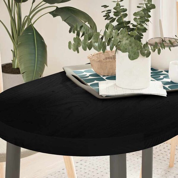 vidaXL P&ouml;yt&auml;levy Tummanruskea 100x50x4 cm Massiivipuu Tammi Soikea