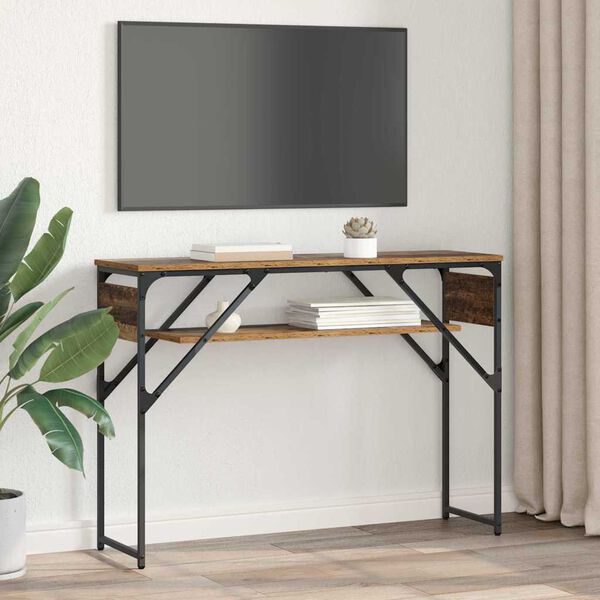 vidaXL Konsolip&ouml;yt&auml; Vanha Puu 105x30x75cm Tekninen puu