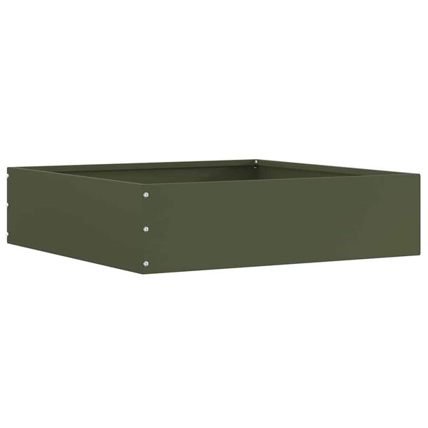 vidaXL Nurmireunus Oliivinvihre&auml; 50 x 50 x 13 cm Ter&auml;s