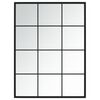 vidaXL Sein&auml;peili musta 80x60 cm metalli