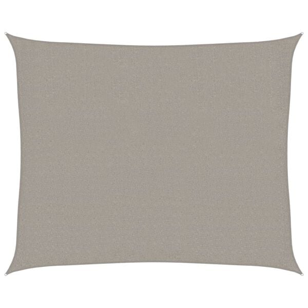 vidaXL Aurinkopurje 160 g/m&sup2; suorakaide vaaleanharmaa 2,5x3 m HDPE