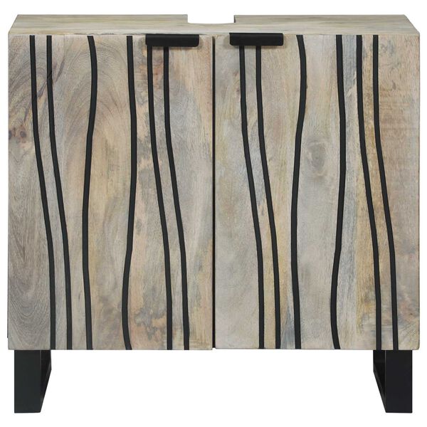 vidaXL Kylpyhuoneen allaskaappi Valkoinen 62 x 33 x 58 cm Tekninen puu