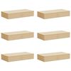 vidaXL S&auml;ilytyslaatikko 6 pcs Kerma 100 x 50 x 18 cm Kuitukangas