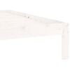 vidaXL Sängynrunko valkoinen täysi mänty 90x200 cm