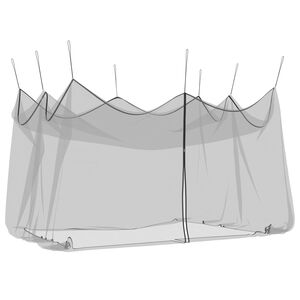 vidaXL Puutarhan hyttysverkko 220 mesh Musta 3 x 4,5 x 2,5 m