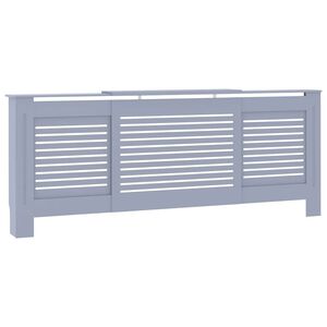 vidaXL MDF l&auml;mp&ouml;patterin suoja harmaa 205 cm