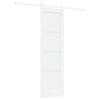 vidaXL Liukuovi ORKDAL 61 x 198,5 cm Tekninen puu valkoinen