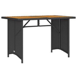 vidaXL Puutarhap&ouml;yt&auml; puulevyll&auml; musta 110x68x70 cm polyrottinki