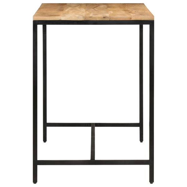 vidaXL Ruokap&ouml;yt&auml; 110x55x75 cm t&auml;ysi karkea mangopuu ja rauta