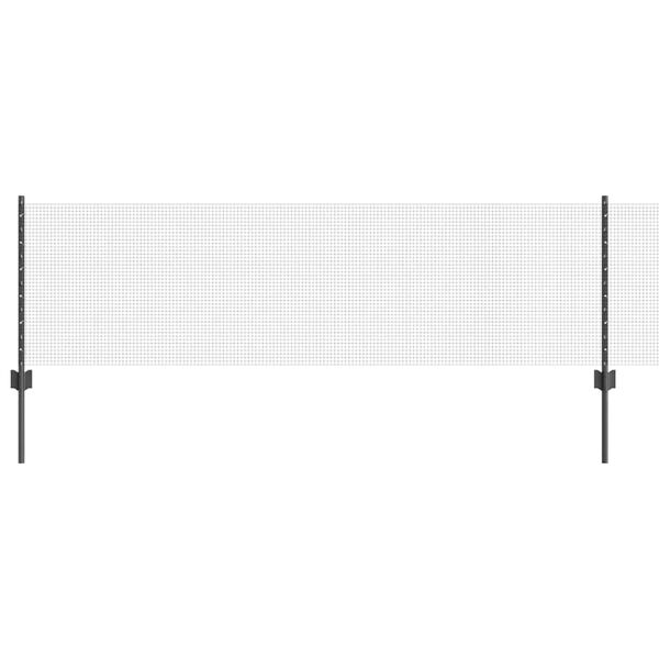 vidaXL Aita ja Tuki Harmaa 0,6 x 10 m Ter&auml;st&auml; ja PVC:t&auml;