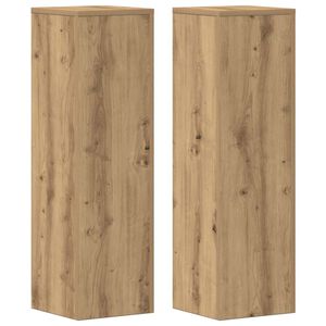 vidaXL Kasvitelineet 2 kpl artesaani tammi 25x25x80 cm tekninen puu