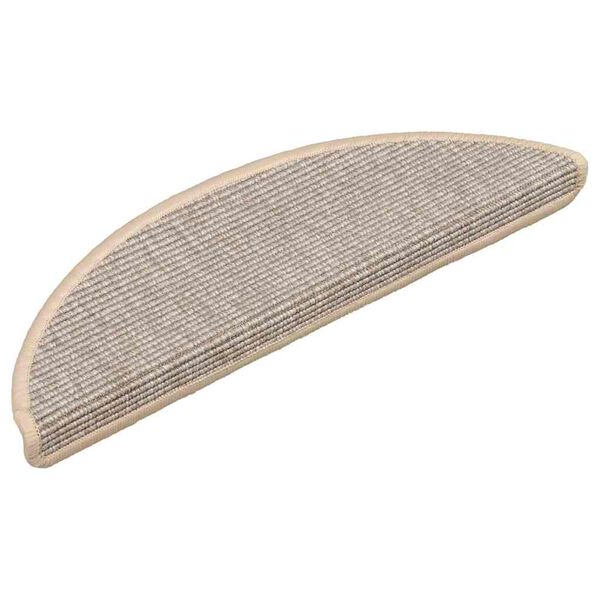 vidaXL Portaiden matot 15 kpl 56x17x3 cm hopeanv&auml;rinen puolipy&ouml;re&auml;