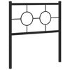 vidaXL Metallinen vaihdettava s&auml;ngynp&auml;&auml;ty musta 75 cm