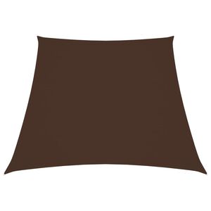 vidaXL Aurinkopurje Oxford-kangas puolisuunnikas 2/4x3 m ruskea