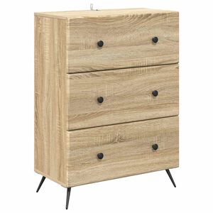 vidaXL Laatikkokaappi Sonoma-tammi 66 x 34,5 x 90 cm Tekninen puu