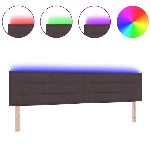 vidaXL LED-pääty LED -nauhavalot Tumma ruskea 200 cm Polyesteri