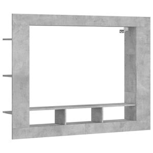 vidaXL TV-taso betoninharmaa 152x22x113 cm tekninen puu