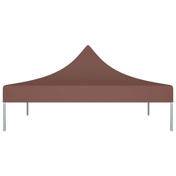 vidaXL Juhlateltan katto 3x3 m ruskea 270 g/m&sup2;
