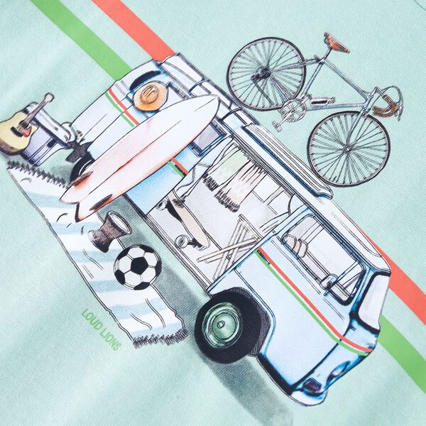 Lasten T-paita vaalea minttu 92