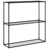 vidaXL 3-tason kasviteline Musta 100 x 32 x 102 cm Ter&auml;s