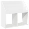vidaXL Lasten kirjahylly Korkean kiillon valkoinen 72,5 x 29,5 x 69 cm