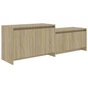 vidaXL TV-taso Sonoma-tammi 146,5x35x50 cm tekninen puu