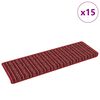 vidaXL Itseliimautuvat portaamatot 15 pcs Punainen 65 x 21 x 4 cm