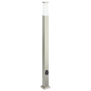 vidaXL Pollarivalaisin pistorasialla 110 cm ruostumaton ter&auml;s IP44