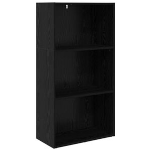 vidaXL Kirjahylly 60 x 30 x 114 cm Tekninen puu Musta tammi.